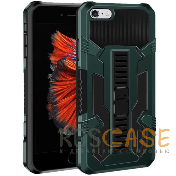 Фото Зеленый Ironhide | Противоударный чехол-подставка для iPhone 7, 8, SE (2020, 2022)