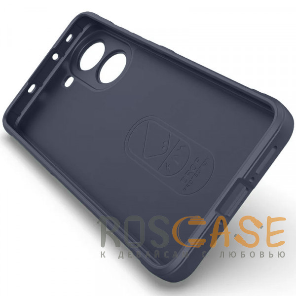 Изображение Темно-синий Flex Silicone | Противоударный чехол для Xiaomi Redmi Turbo 4 с защитой камеры и микрофиброй