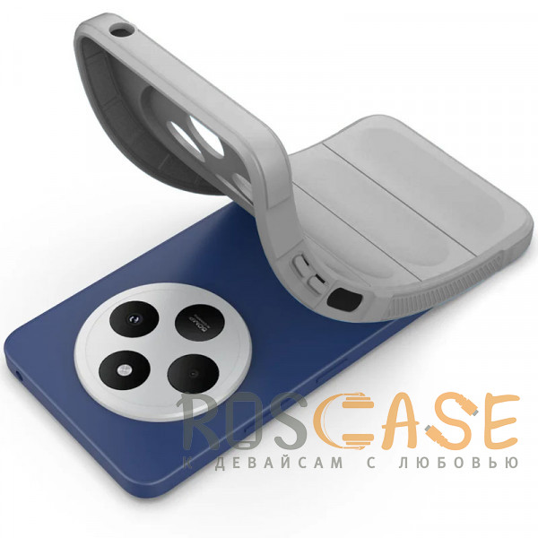 Фотография Серый Flex Silicone | Противоударный чехол для Xiaomi Redmi 14C 4G / Poco C75 4G / Redmi A4 5G с защитой камеры и микрофиброй