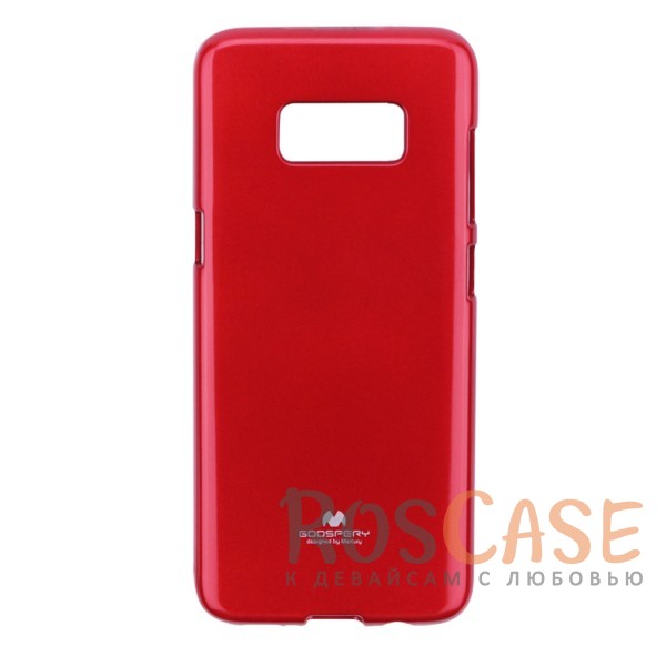 Фото Красный Mercury Jelly Pearl Color | Яркий силиконовый чехол для для Samsung G955 Galaxy S8 Plus