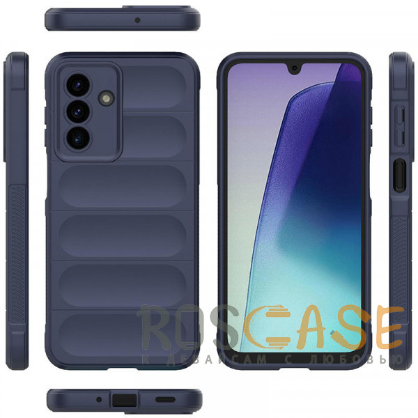 Фото Темно-синий Flex Silicone | Противоударный чехол для Samsung Galaxy A17 с защитой камеры и микрофиброй