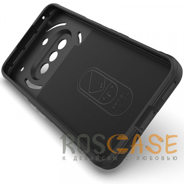 Изображение Черный Flex Silicone | Противоударный чехол для Nothing Phone 3a с защитой камеры и микрофиброй