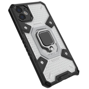 Honeycomb Armor | Противоударный чехол с защитой камеры и кольцом  для iPhone 11