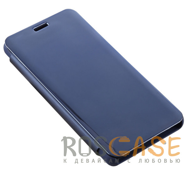 Фотография Синий Чехол-книжка RosCase с дизайном Clear View для Xiaomi Redmi Note 8