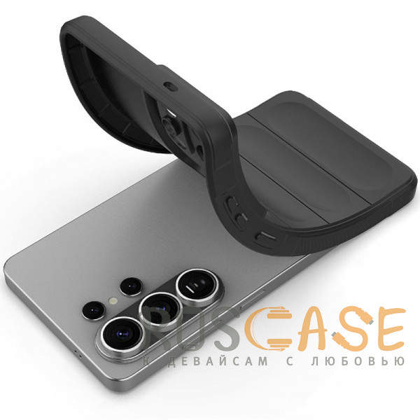 Фотография Черный Flex Silicone | Противоударный чехол для Samsung Galaxy S26 Ultra с защитой камеры и микрофиброй