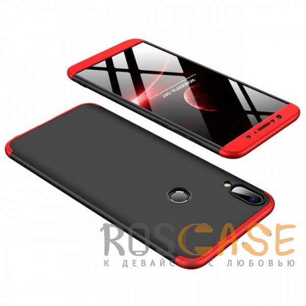 Фото Черный / Красный GKK LikGus 360° | Двухсторонний чехол для Asus Zenfone Max Pro M1 (ZB601KL / ZB602KL) с защитными вставками