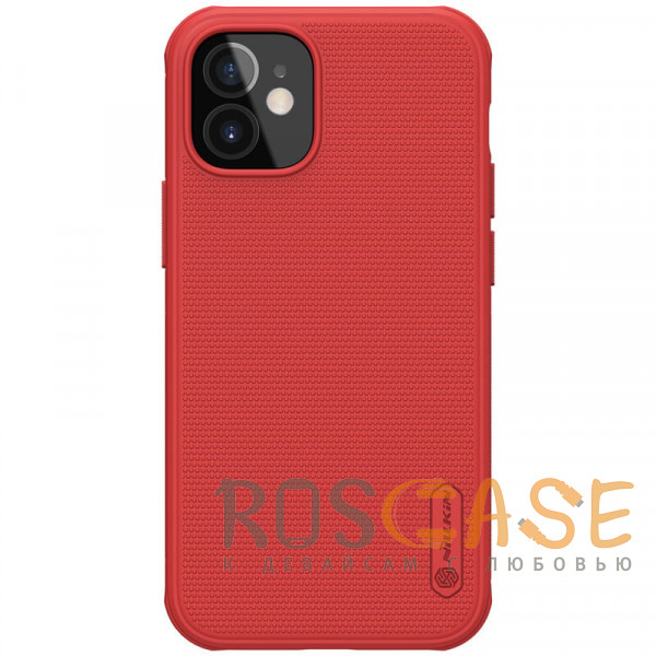 Фото Красный Nillkin Super Frosted Shield | Матовый пластиковый чехол для iPhone 12 Mini