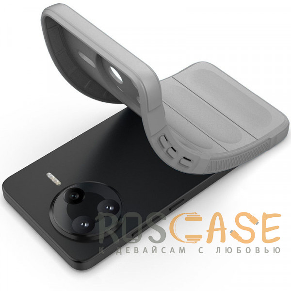 Фотография Серый Flex Silicone | Противоударный чехол для Xiaomi Poco F7 Pro / Redmi K80 с защитой камеры и микрофиброй