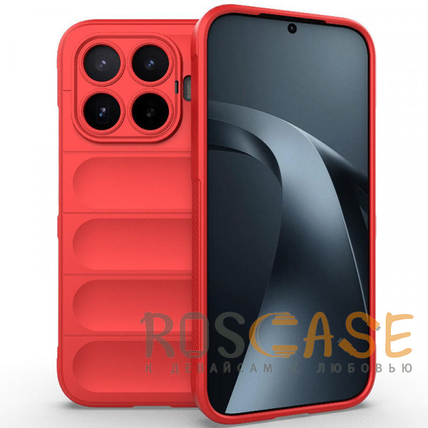 Фото Красный Flex Silicone | Противоударный чехол для Xiaomi Mi 17T с защитой камеры и микрофиброй