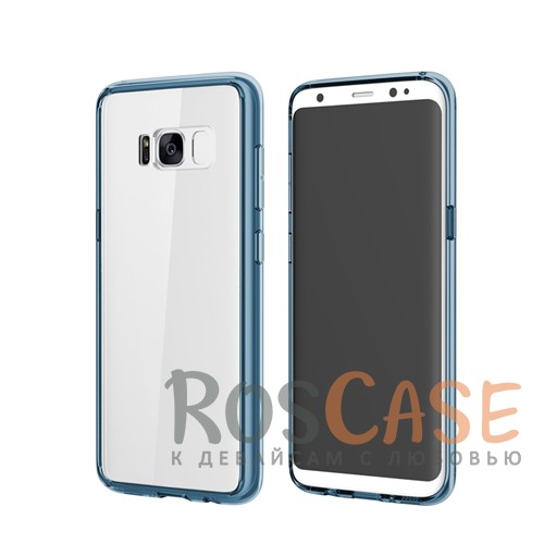 Фотография Синий / Transparent Blue Rock Pure | Ультратонкий чехол для Samsung G950 Galaxy S8 из прозрачного пластика