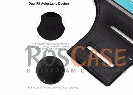 Изображение Черный / Black Неопреновый спортивный чехол на руку Rock Sports Armband (B) для Apple iPhone 6/6s (4.7")