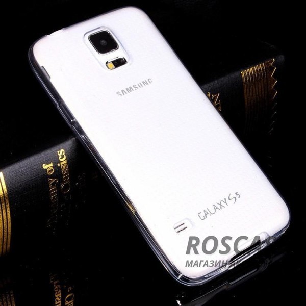 Фотография Прозрачный Ультратонкий силиконовый чехол для Samsung G900 Galaxy S5