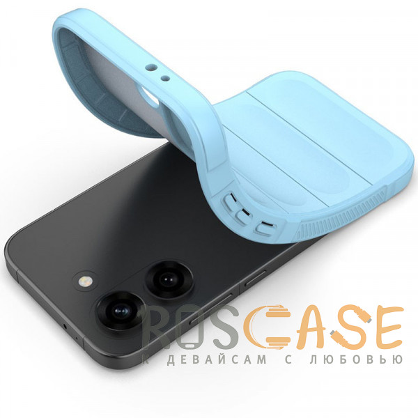 Фотография Голубой Flex Silicone | Противоударный чехол для Poco X8 Pro / Xiaomi Turbo 5 с защитой камеры