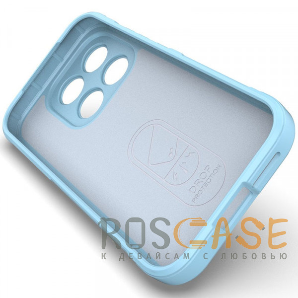 Изображение Голубой Flex Silicone | Противоударный чехол для Xiaomi Mi 17 с защитой камеры и микрофиброй