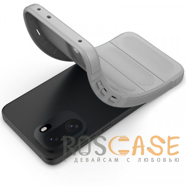 Фотография Серый Flex Silicone | Противоударный чехол для OnePlus 15R / Ace 6 / 6T 5G с защитой камеры и микрофиброй