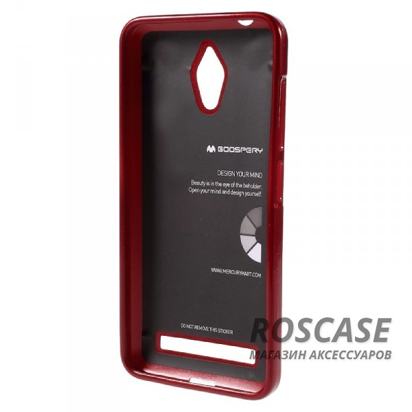 Фотография Красный Mercury Jelly Pearl Color | Яркий силиконовый чехол для для Asus ZenFone Go (ZC500TG)