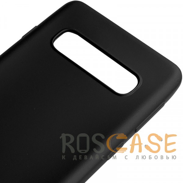 Изображение Черный J-Case THIN | Тонкий силиконовый чехол 0.5 мм для Samsung Galaxy S10