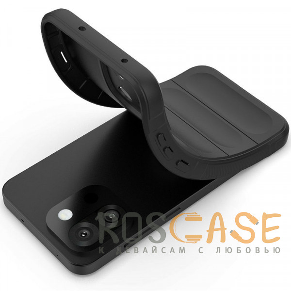 Фотография Черный Flex Silicone | Противоударный чехол для OnePlus 13T / 13S с защитой камеры и микрофиброй