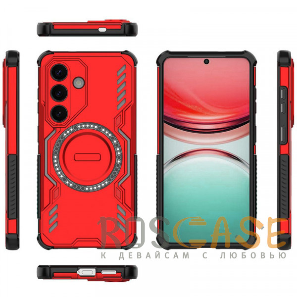 Фотография Красный Mirage MagSafe | Противоударный чехол с поддержкой MagSafe для Samsung Galaxy S26