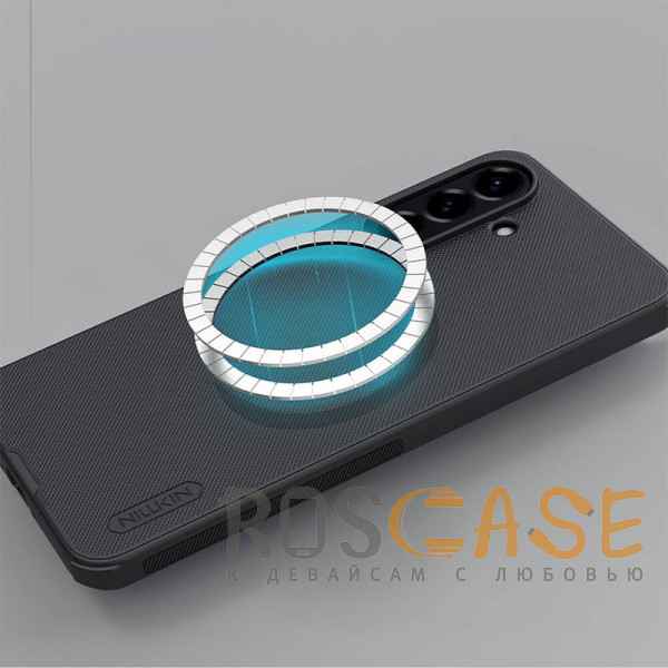Фотография Черный Nillkin Super Frosted Shield Magnetic | Пластиковый чехол с поддержкой Magsafe для Samsung Galaxy A56 5G