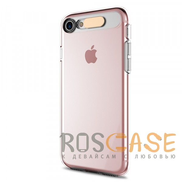 Фото Розовый / Transparent pink ROCK Tube | Светящийся чехол для iPhone 7/8/SE (2020) с цветной подсветкой входящих вызовов