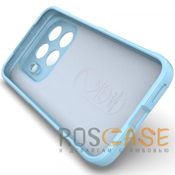 Изображение Голубой Flex Silicone | Противоударный чехол для Xiaomi Mi 15T Pro с защитой камеры и микрофиброй