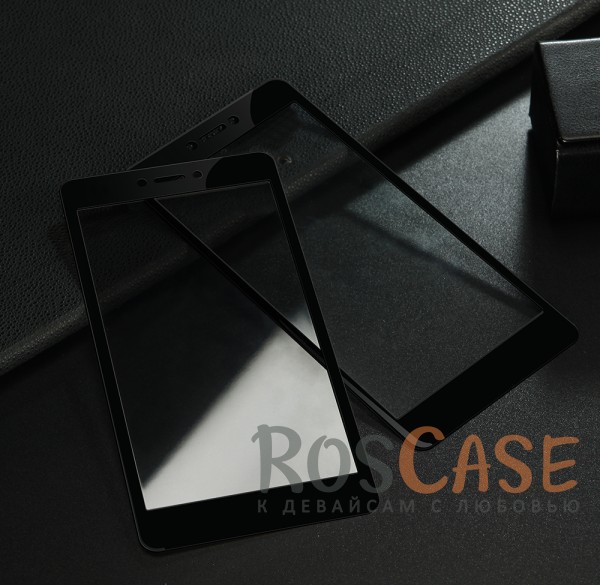 Фотография Черный Закаленное стекло Lenuo на весь экран с гибкими краями и защитой от отпечатков пальцев для Xiaomi Redmi 4X