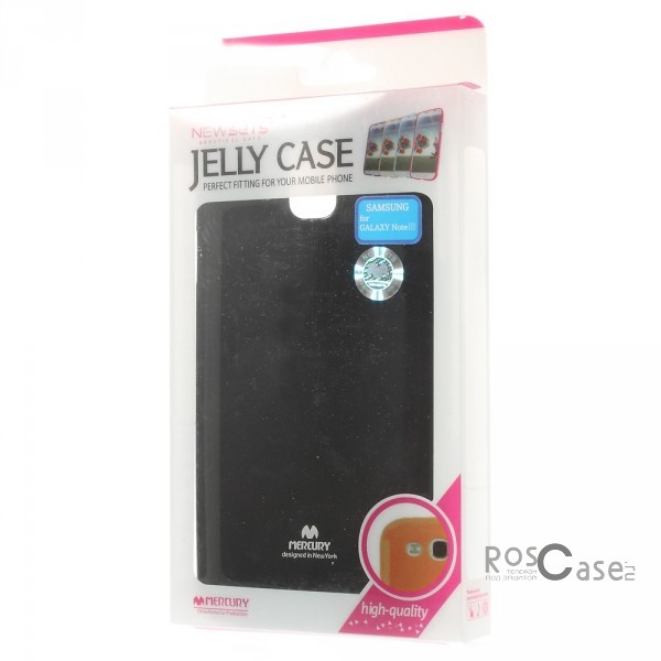 Изображение Черный Mercury Jelly Pearl Color | Яркий силиконовый чехол для для Samsung N9000/N9002 Galaxy Note 3