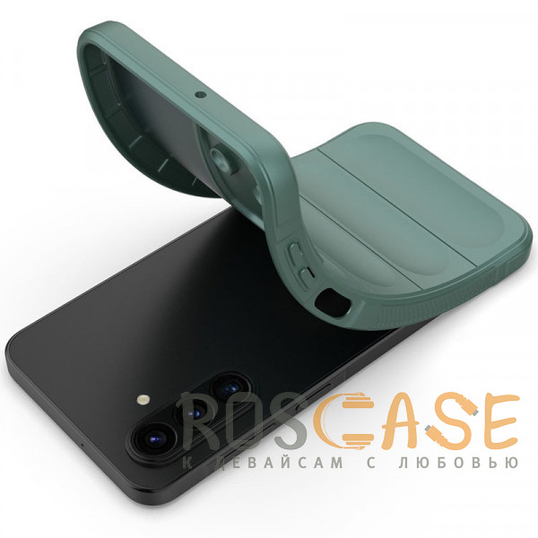 Фотография Зеленый Flex Silicone | Противоударный чехол для Samsung Galaxy A17 с защитой камеры и микрофиброй