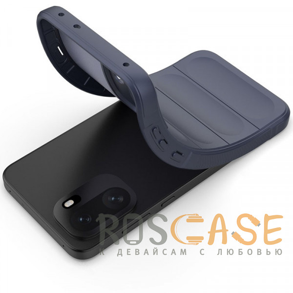 Фотография Темно-синий Flex Silicone | Противоударный чехол для OnePlus 15R / Ace 6 / 6T 5G с защитой камеры и микрофиброй