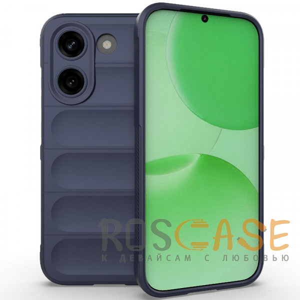 Фото Темно-синий Flex Silicone | Противоударный чехол для Poco X8 Pro / Xiaomi Turbo 5 с защитой камеры