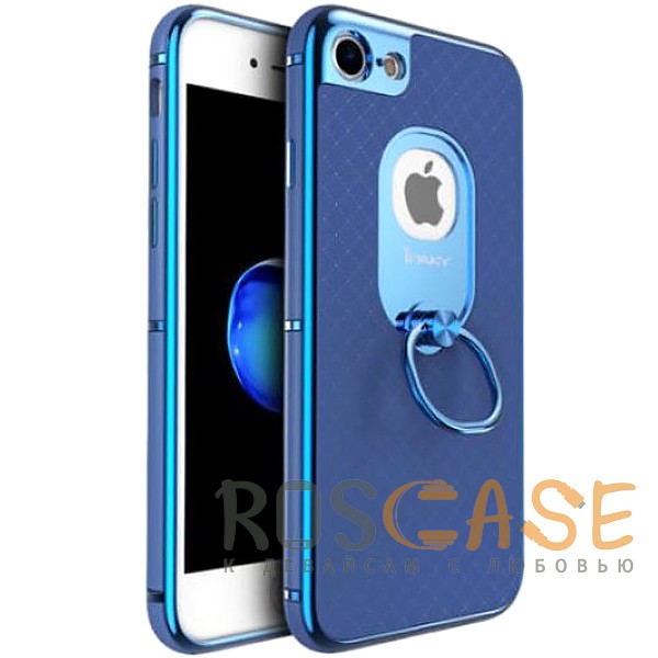 Фото Синий iPaky Ring | Чехол с кольцом-подставкой для iPhone 7/8/SE (2020)