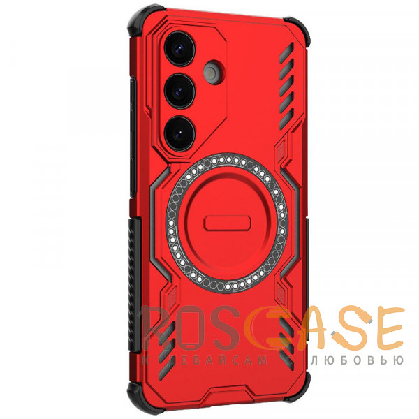 Фото Красный Mirage MagSafe | Противоударный чехол с поддержкой MagSafe для Samsung Galaxy S26