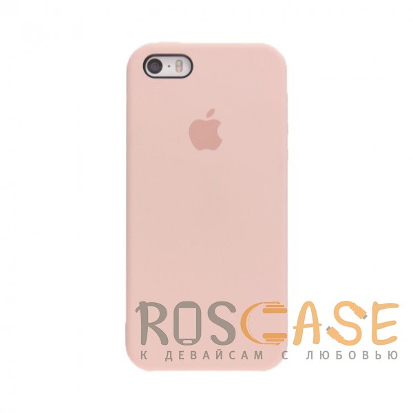 Фото Розовый песок Чехол Silicone Case для iPhone 5/5S