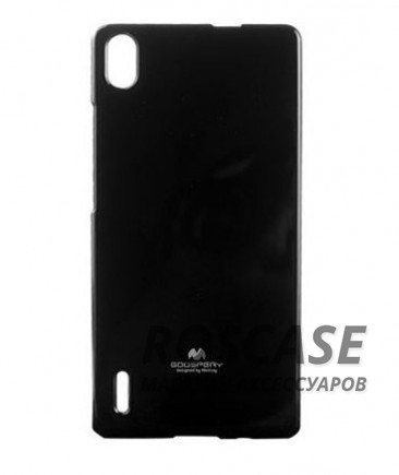 Фото Черный Mercury Jelly Pearl Color | Яркий силиконовый чехол для для Huawei Ascend P7