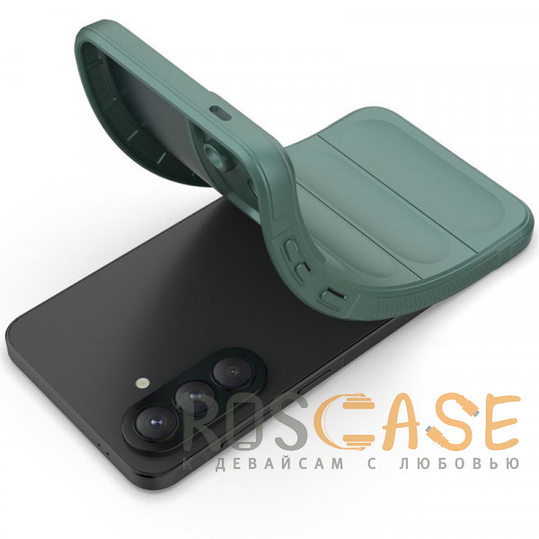 Фотография Зеленый Flex Silicone | Противоударный чехол для Samsung Galaxy A57 с защитой камеры и микрофиброй