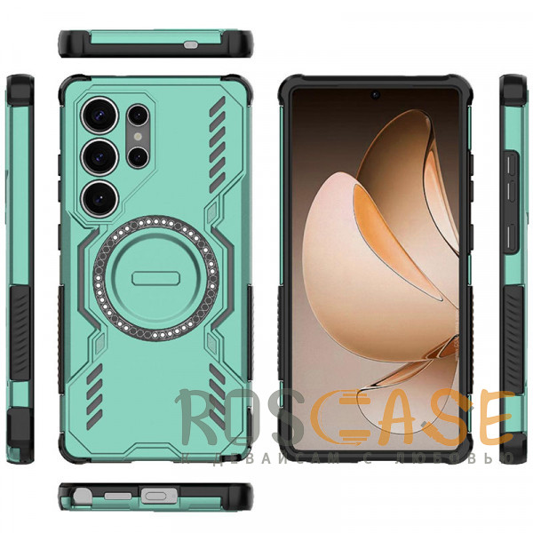 Фотография Зеленый Mirage MagSafe | Противоударный чехол с поддержкой MagSafe для Samsung Galaxy S25 Ultra
