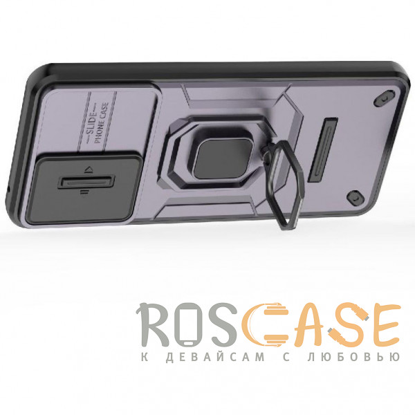 Фотография Фиолетовый Transformer Ring Holder | Противоударный чехол с кольцом и шторкой камеры для OnePlus Nord CE 5 5G