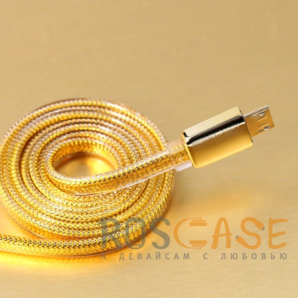 фото дата кабель Remax Gold USB to MicroUSB (1m)