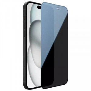 Nillkin Privacy | Защитное закаленное стекло Антишпион для Apple iPhone 15 Plus