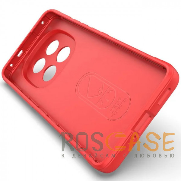 Изображение Красный Flex Silicone | Противоударный чехол для Xiaomi Redmi Note 14 Pro 4G с защитой камеры и микрофиброй