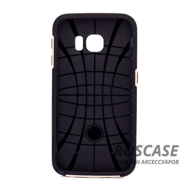 Изображение Черный / Золотой iPaky Hybrid | Противоударный чехол для Samsung G925F Galaxy S6 Edge