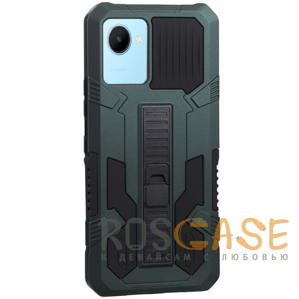 Фото Зеленый Ironhide | Противоударный чехол-подставка для Realme C30 / С30S