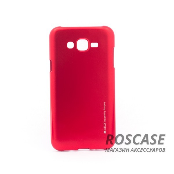 Фото Красный Mercury iJelly Metal | Силиконовый чехол для Samsung J700H Galaxy J7