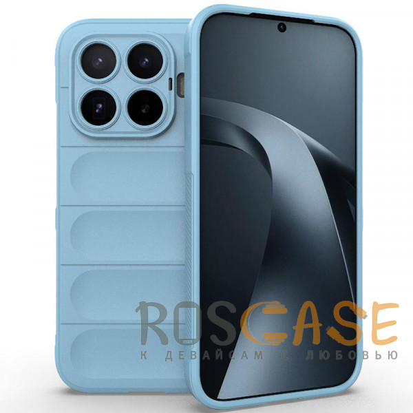 Фото Голубой Flex Silicone | Противоударный чехол для Xiaomi Mi 17T с защитой камеры и микрофиброй