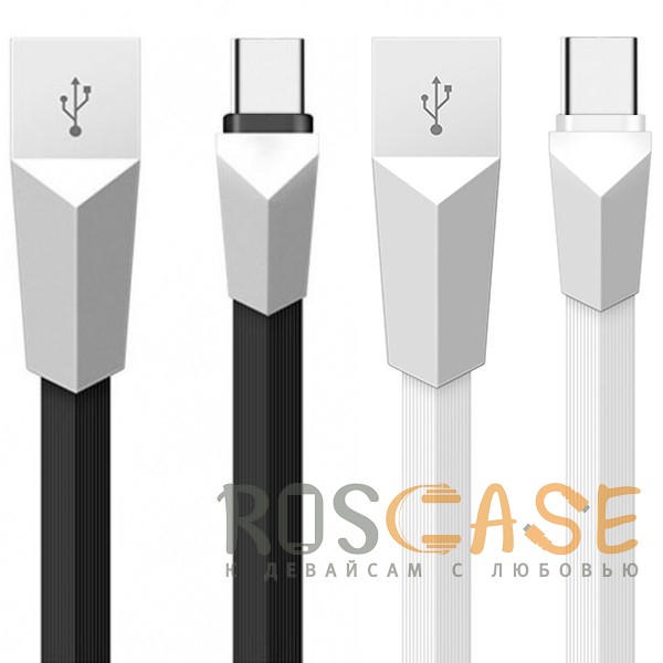 

Kucipa K171 | Плоский дата кабель USB to Type-C (3A) (120см) (Белый)