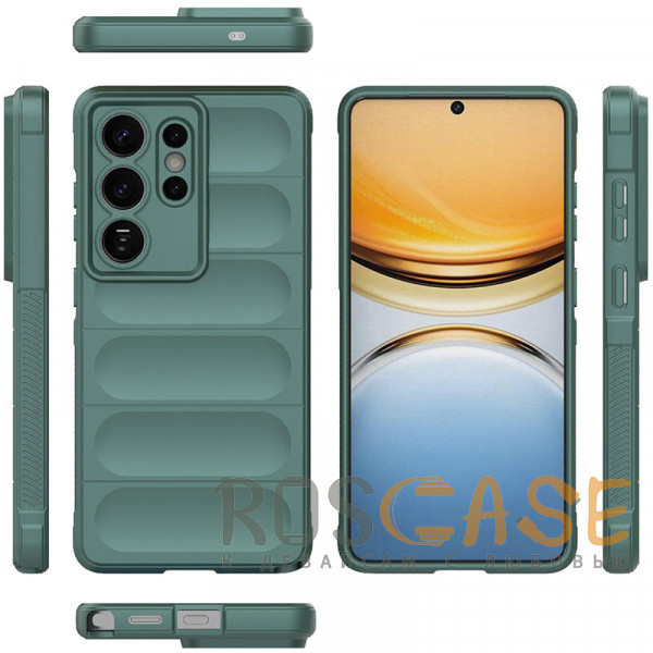 Фото Зеленый Flex Silicone | Противоударный чехол для Samsung Galaxy S26 Ultra с защитой камеры и микрофиброй