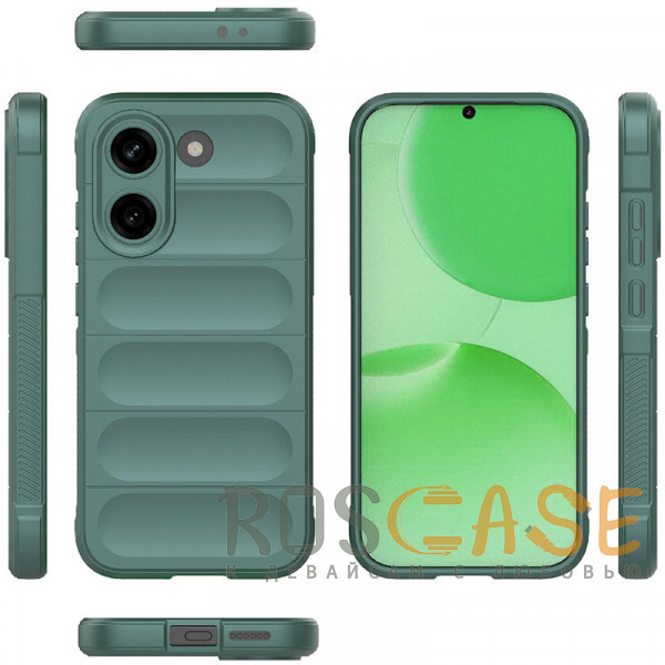 Фото Зеленый Flex Silicone | Противоударный чехол для Poco X8 Pro / Xiaomi Turbo 5 с защитой камеры