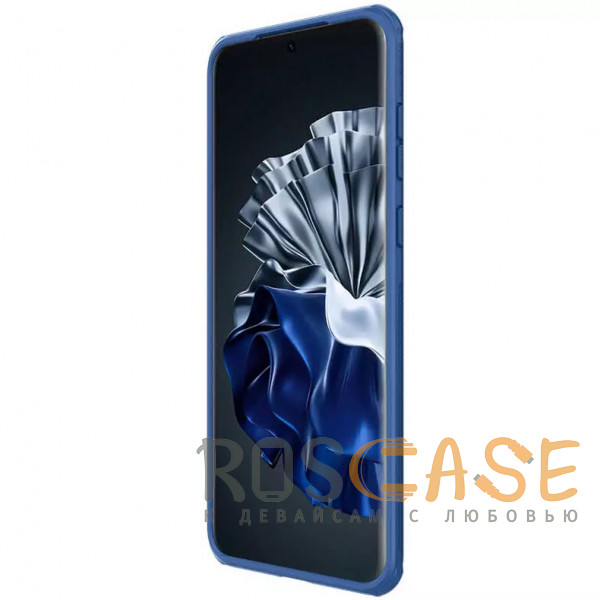 Изображение Синий Nillkin Super Frosted Shield Pro | Матовый чехол из пластика и ТПУ для Huawei P60 / P60 Pro