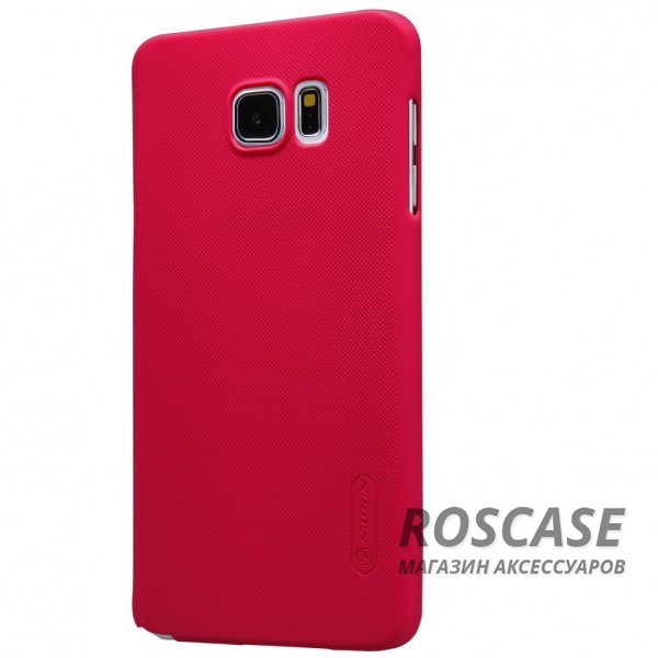 Фото Красный Nillkin Super Frosted Shield | Матовый чехол для Samsung Galaxy Note 5